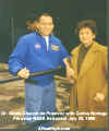 Dr. Gloria Chacon With NASA Astronaut Noriega