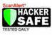 HackerSafe can be verified on the checkout page for validation